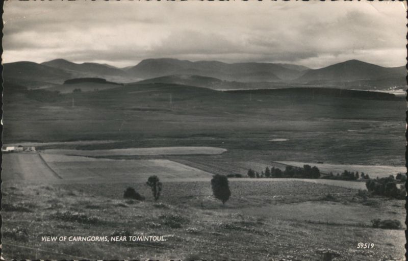 View of Cairngorms Tomintoul Scotland