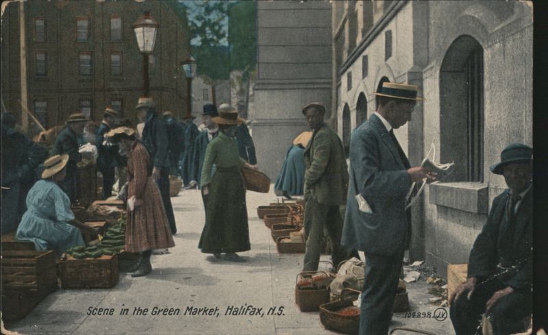 Green Market Scene, Halifax, NS Canada Nova Scotia