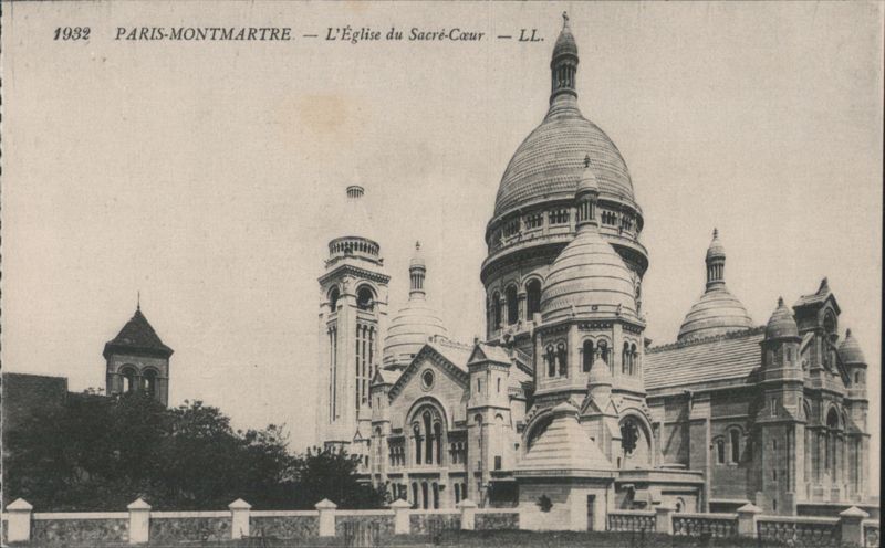 Sacré-Cœur Basilica, Montmartre, Paris, 1932 France