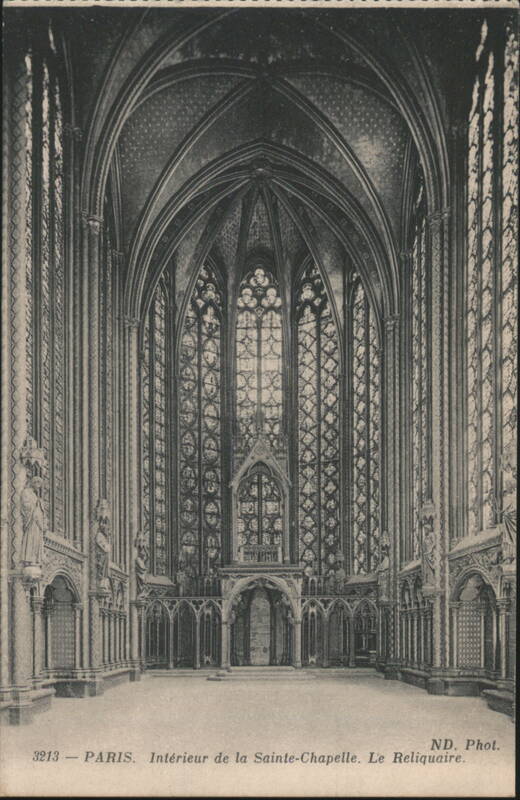 Sainte-Chapelle Interior, Le Reliquaire, Paris France