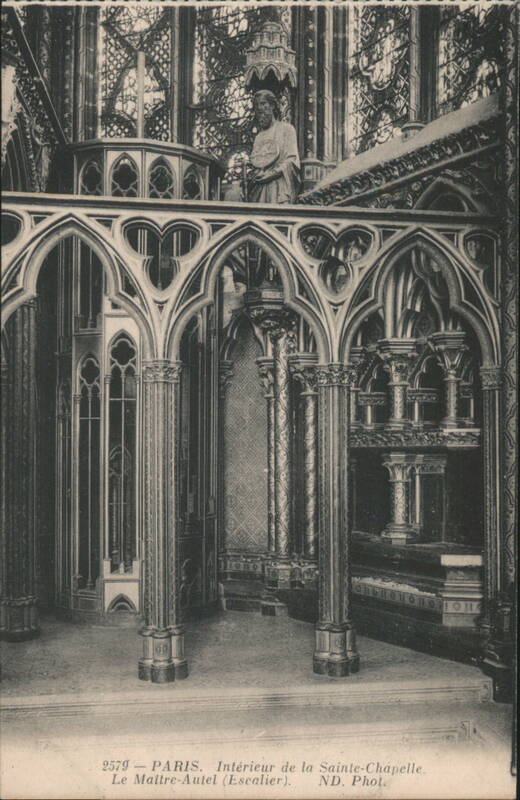 Sainte-Chapelle Interior, High Altar, Paris France