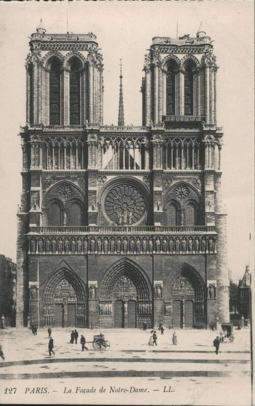 Notre-Dame Cathedral Facade, Paris France