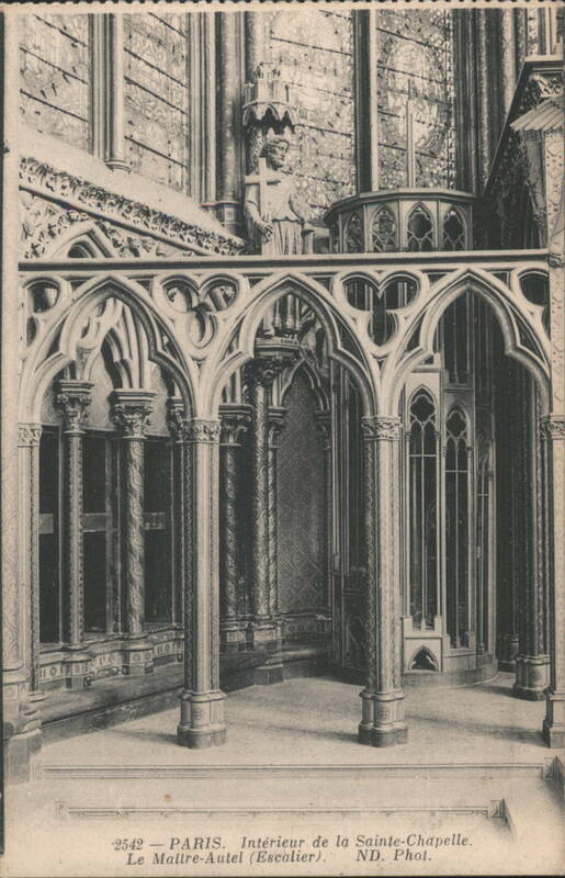 Sainte-Chapelle Interior, High Altar Staircase, Paris France