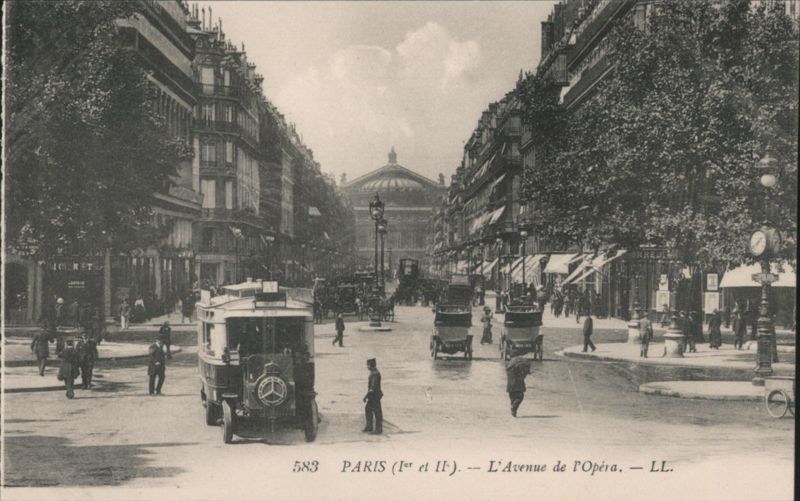 Avenue de l'Opéra, Paris with Opéra Garnier France