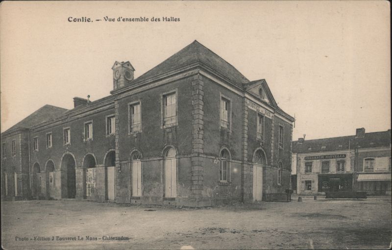 Conlie - Vue d'ensemble des Halles France