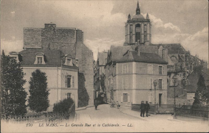 Le Mans - La Grande Rue and the Cathedral France