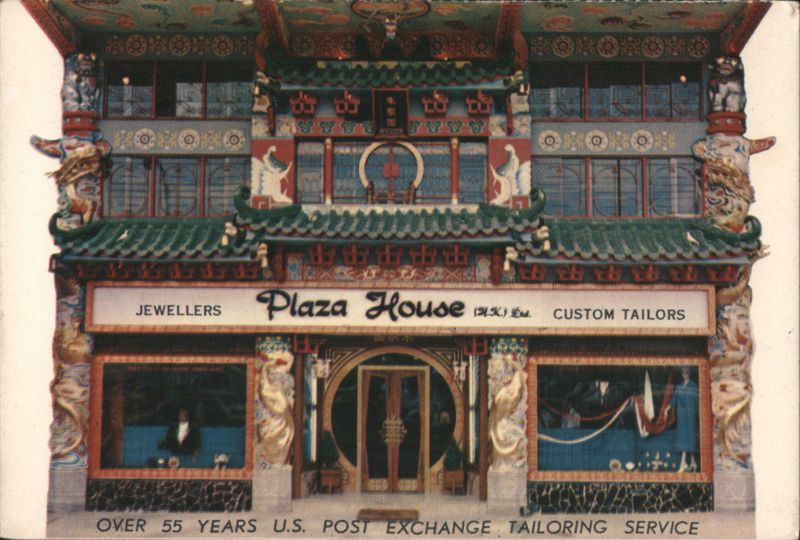 Plaza House Jewellers & Tailors, Chinese Architecture, Hong Kong
