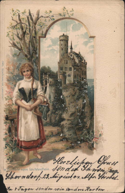 Girl in Traditional Dress, Lichtenstein Castle Germany