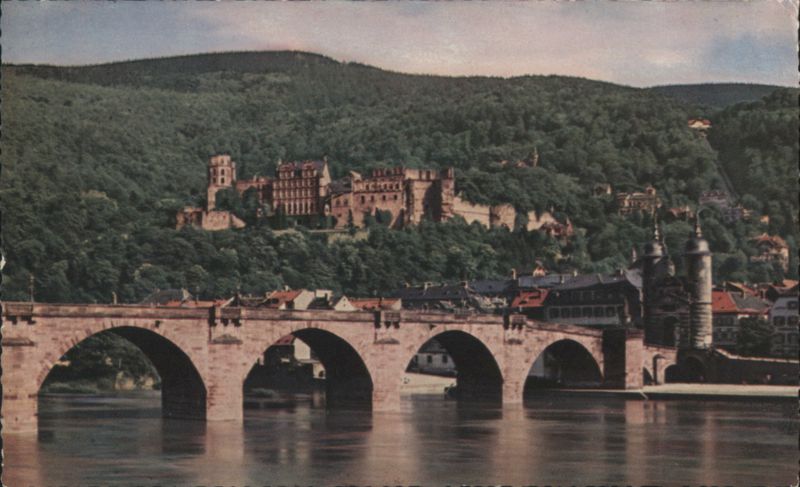 Heidelberg Old Bridge & Castle - Alte Neckarbrücke Schloss Germany