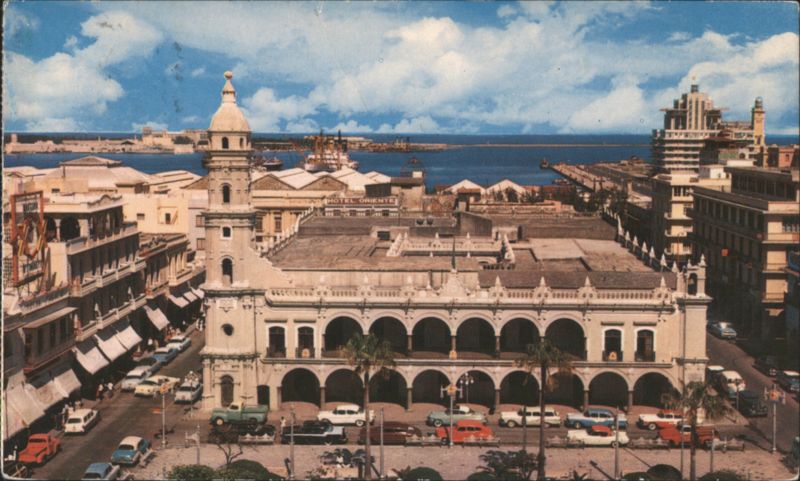 Veracruz City Hall & Downtown Panoramic View Mexico