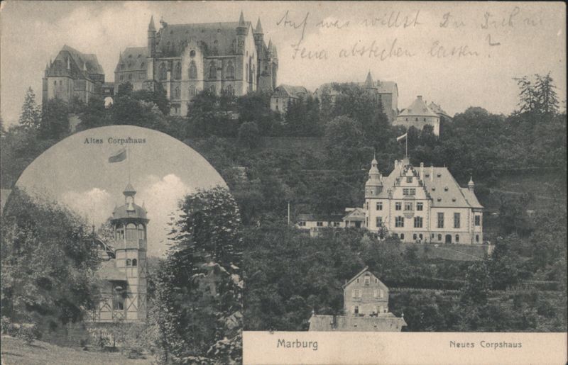 Marburg Corps Houses & City View Germany