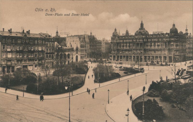 Dom-Platz and Dom-Hotel, Cöln a. Rh. Cologne Germany