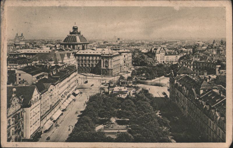 München Sonnenstraße Karlsplatz Panorama Munich Germany
