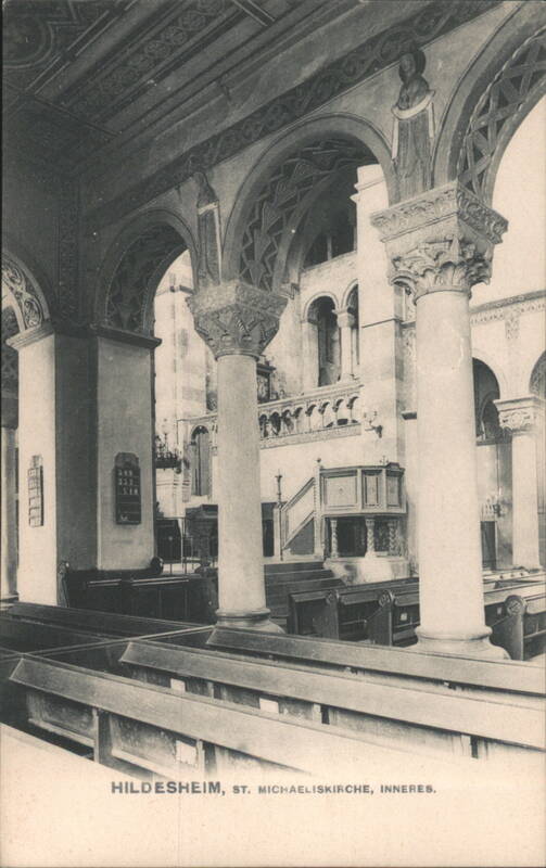 Hildesheim St. Michaeliskirche Interior Nave Columns Arches Germany