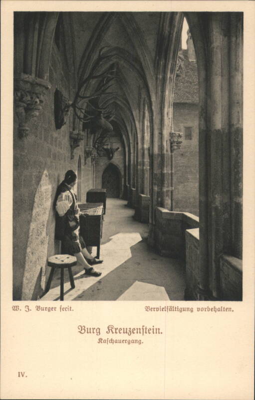 Burg Kreuzenstein, Radschauer Gang Austria W. J. Burger