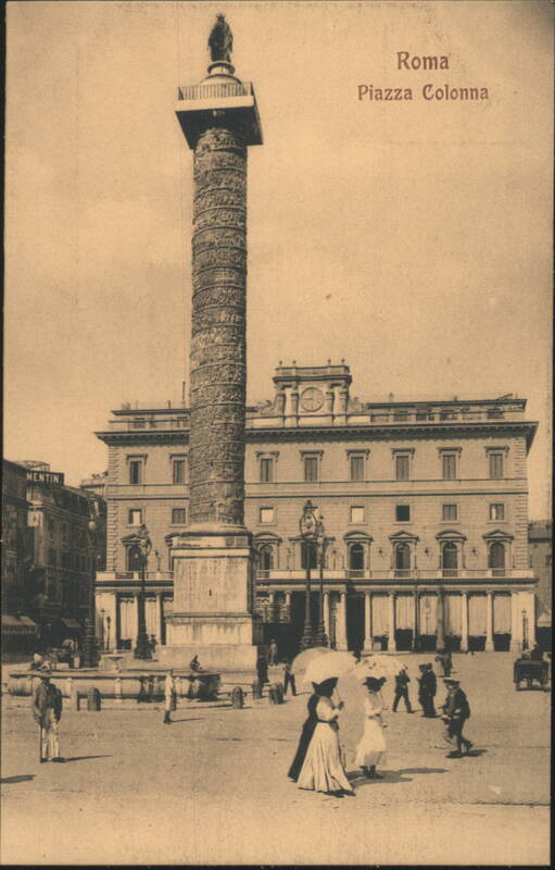 Roma Piazza Colonna - Column of Marcus Aurelius Italy