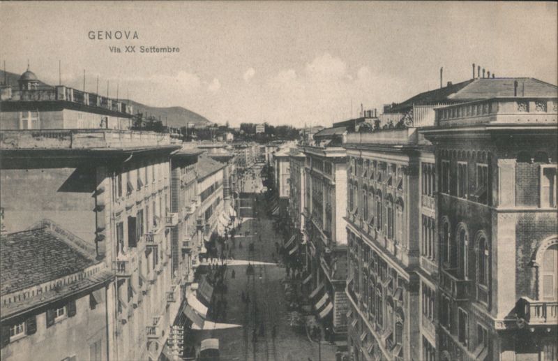 Genova Via XX Settembre Italy
