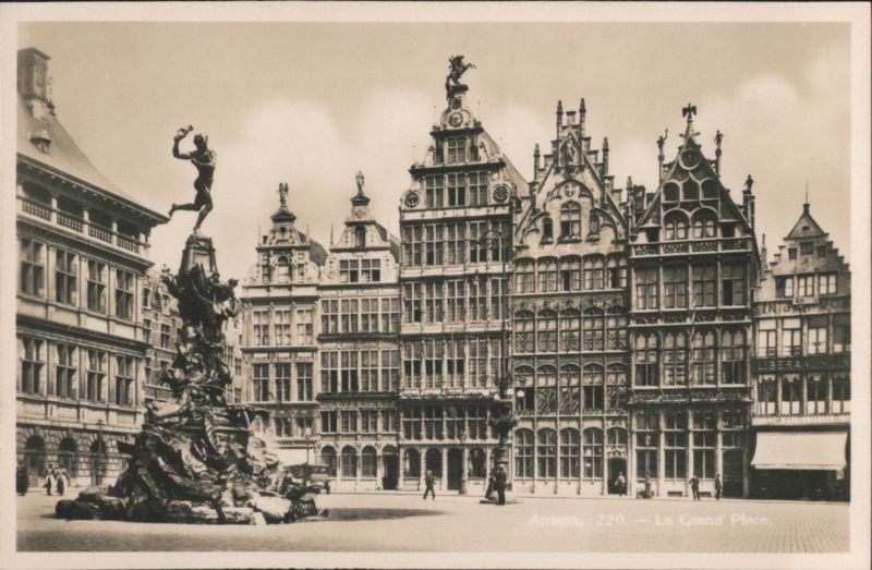 Anvers, La Grand' Place & Brabo Fountain Antwerp Belgium