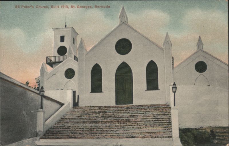 St. Peter's Church, Built 1713, St. Georges Bermuda