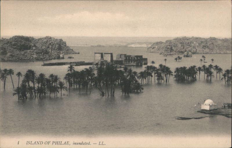 Island of Philae, Inundated Temples Egypt Africa