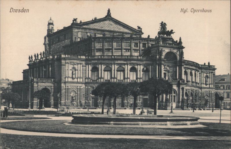 Kgl. Opernhaus Dresden Germany R. Braunels