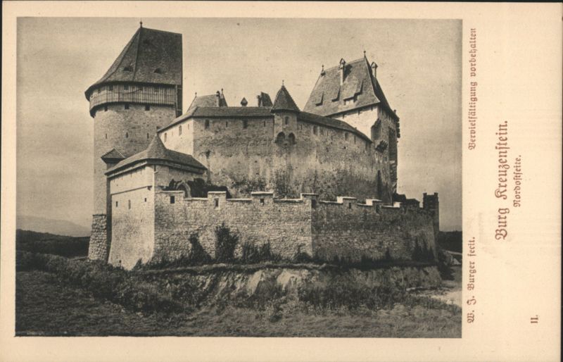 Burg Kreuzenstein Nordostseite Austria W. J. Burger