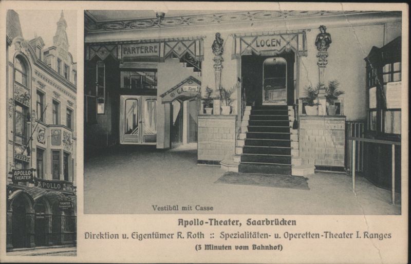 Apollo-Theater Saarbrücken, Exterior & Vestibule Germany
