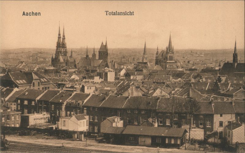 Aachen Totalansicht Germany