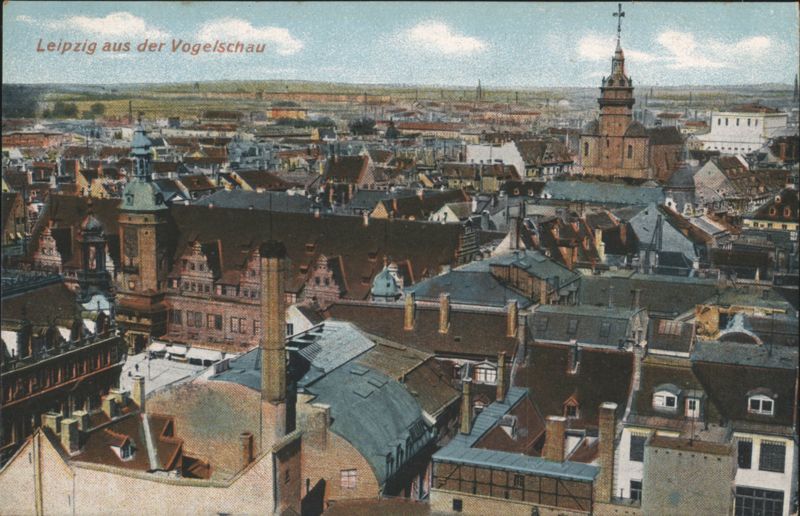 Leipzig aus der Vogelschau Germany