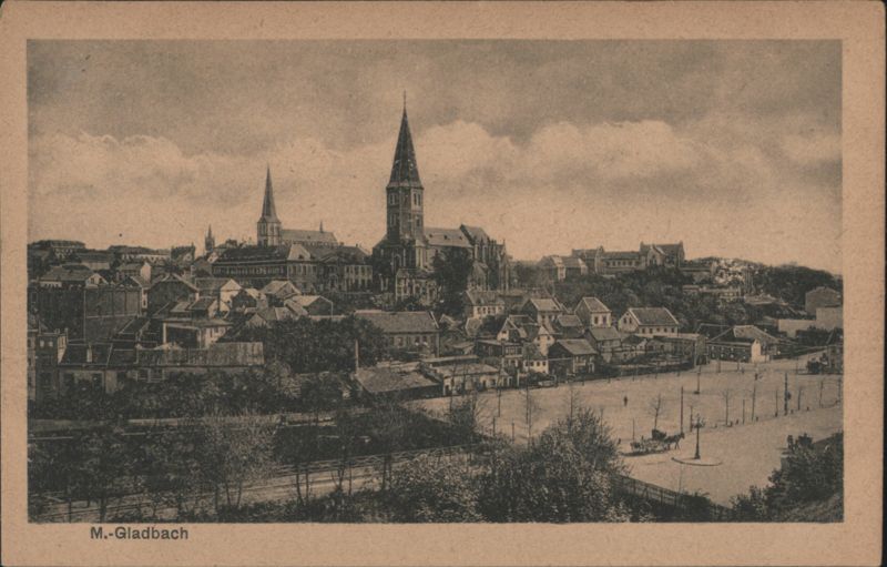 M.-Gladbach City View with Churches Mönchengladbach Germany