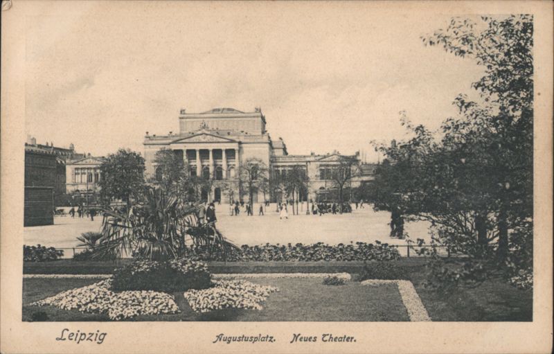 Leipzig Augustusplatz, Neues Theater Germany Paul Wolff