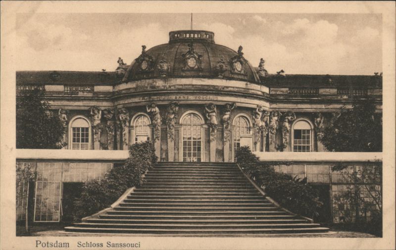 Potsdam Schloss Sanssouci Palace Grand Staircase Germany