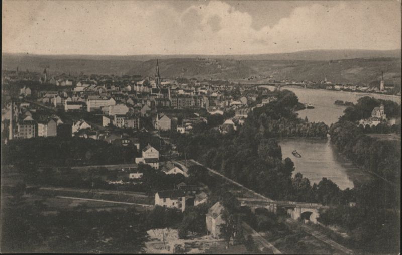 Koblenz Panoramic View from Rittersturz Germany