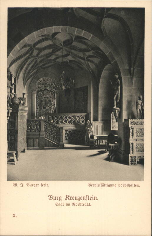 Burg Kreuzenstein Saal im Nordtrakt by W. J. Burger Wien Austria
