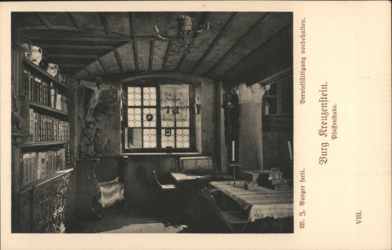 Burg Kreuzenstein Pfaffenstube Interior Room Austria