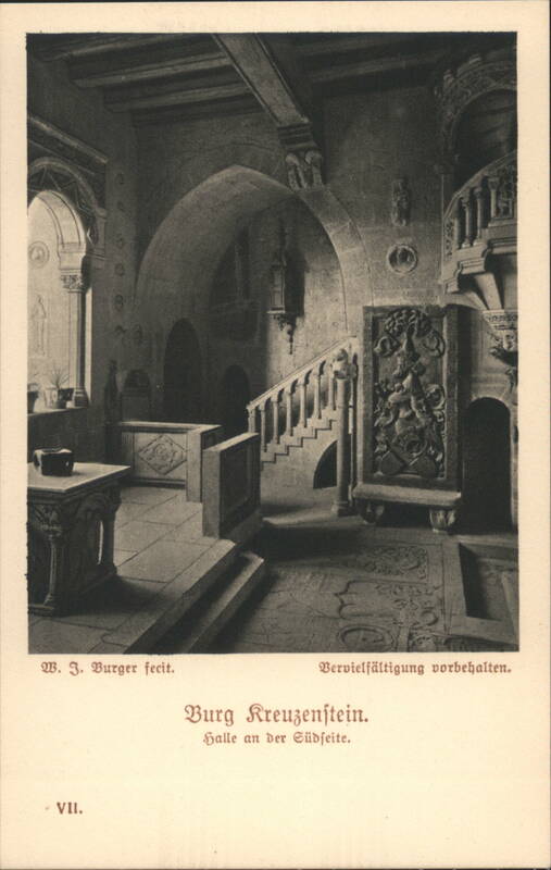 Burg Kreuzenstein, Halle an der Südseite Austria W. J. Burger