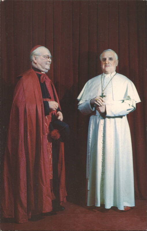 Wax Figures of Cardinal Spellman & Pope John XXIII Miami Florida
