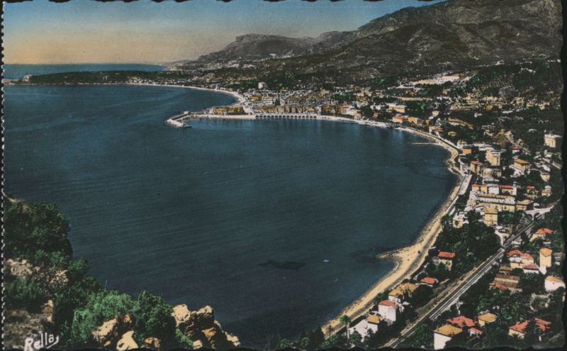 Menton & Garavan Bay, French Riviera Coastal View France
