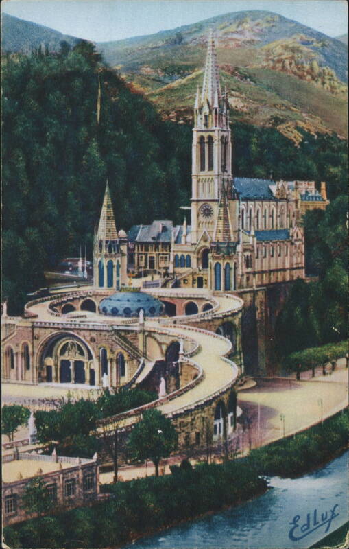 Lourdes Basilica, Gave River, Hautes-Pyrénées France