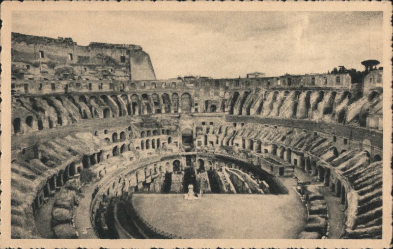 Colosseum Interior with New Excavations, Rome Italy