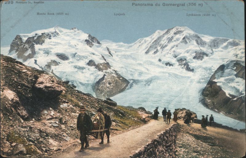 Panorama du Gornergrat, Monte Rosa, Lyskamm Switzerland