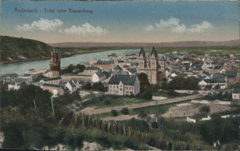 Andernach - Total vom Kranenberg Germany