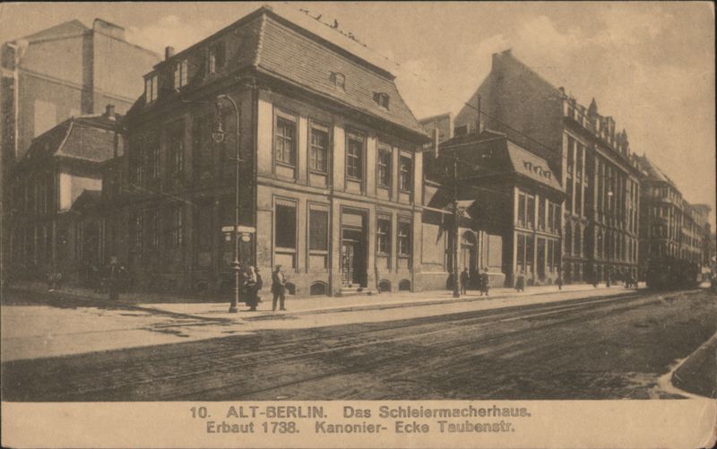 Schleiermacher House, Built 1738, Kanonier Ecke Taubenstr. Berlin Germany