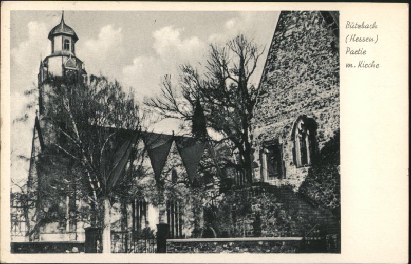 Bütezbach (Hessen) Partie m. Kirche Germany