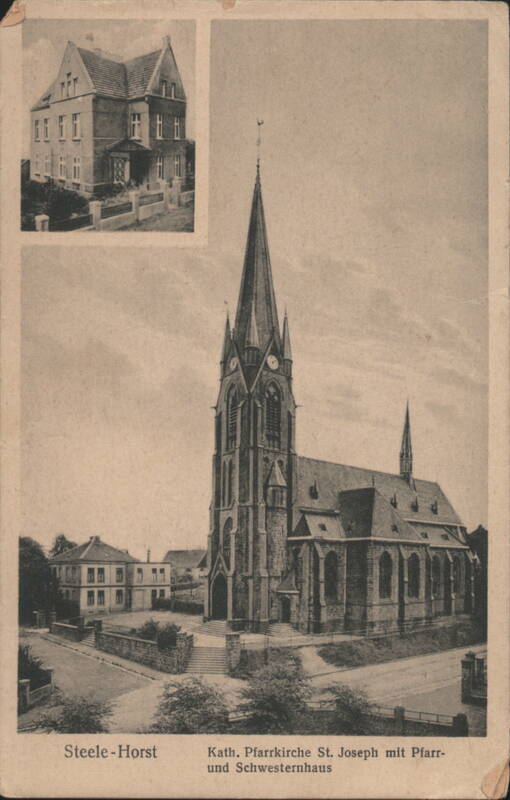 Kath. Pfarrkirche St. Joseph mit Pfarr und Schwesternhaus Steele-Horst Germany