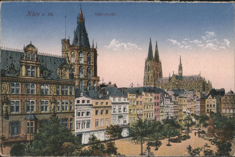 Köln Altermarkt, City Hall, & Cathedral Spires Germany