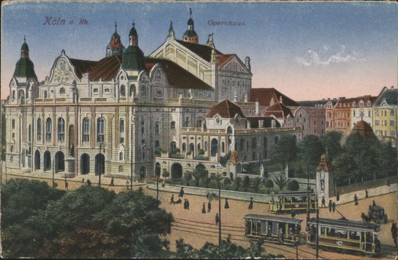 Köln Opernhaus - Opera House with Trams Germany
