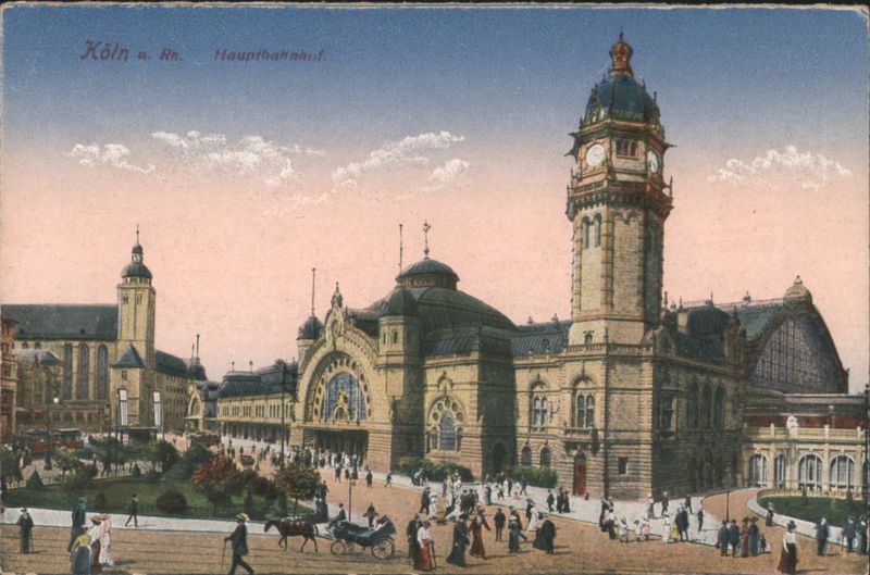 Cologne Central Station, Hauptbahnhof, Clock Tower Germany