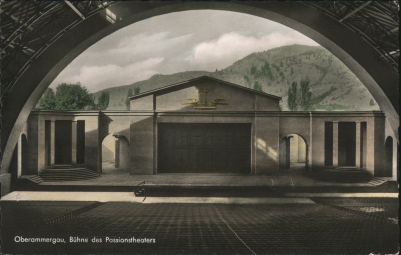 Oberammergau Passion Play Theater Stage Interior Germany
