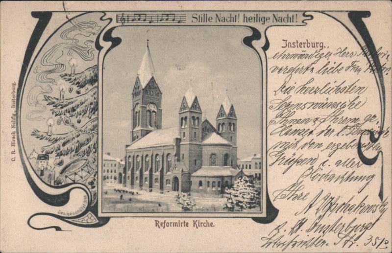 Reformed Church, Insterburg, Silent Night Christmas,  Chernyakhovsk Russia